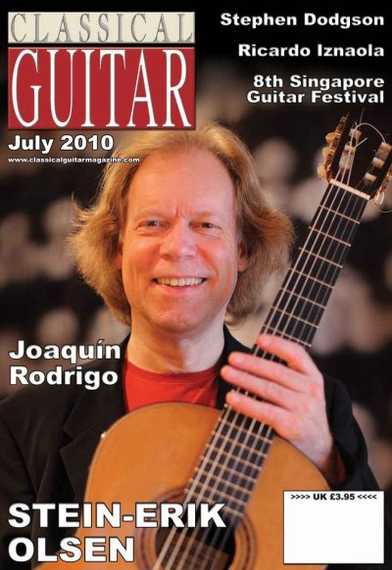 Classical Guitar Magazine 2010 USA cover