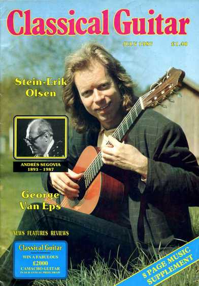 Classical Guitar Magazine 1987 UK cover